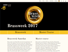 Tablet Screenshot of brassweek.ch